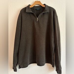 Rodd & Gunn Sweater Dark Brown Qtr Zip-Up Pullover Men’s XL Preppy Classic